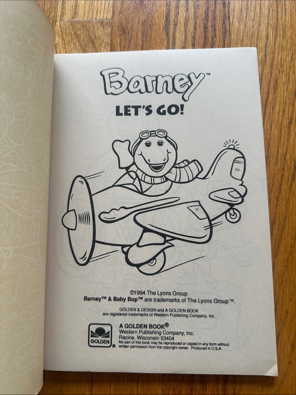 Vintage Barney & Baby Bop Coloring & Activity Books - Blue, Green, Purple - Picture 3 of 9